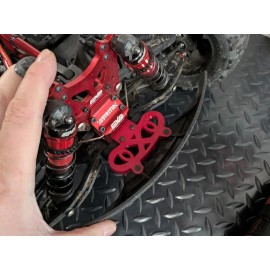 Arrma Kraton EXB Bullet-Proof Front Bumper Support (Rigid but Flexible Rubber) - Black