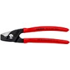 Knipex StepCut Cable Shears burnished, plastic coated 160 mm 95