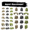 BeeldBricks 36 PCS Military Army Equipment | Building Blocks Accessory