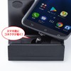 Sanwa Supply PDA-STN28BK Magnetic Detachable Charging Cradle Stand, Black