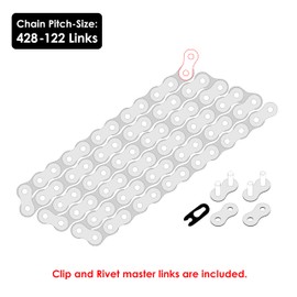 Caltric Drive Chain Compatible with Yamaha 125 Ttr125 Ttr125E Ttr125L Ttr125Le Tt-R125 2002-2011