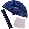 Osaka Choseido Folding Fan, Men's, Stylish, Business, Folding Bag, Handkerchief