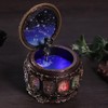Vintage Music Box with 12 Constellations Rotating Goddess Twinkling LED