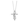 Cross Musician's Prayer Treble Clef Silver-Plated 20-Inch Pendant Necklace