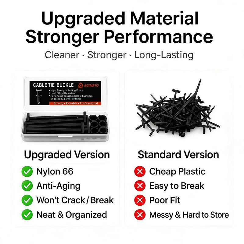 Nylon Universal Cable Tie Buckles & Automotive Tools Clips –