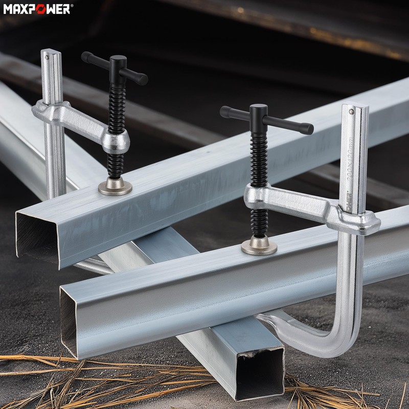 MAXPOWER Thick F Clamp, Max Jaw Opening 8 inch (200