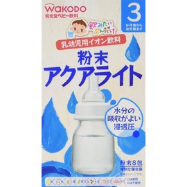 Wakodo Powdered Aqua Light 0.1 oz (3.1 g) x 8 Packets x 6 Packs (From 3 Months), Convenient to Carry
