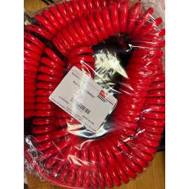 ATP Technithane Polyurethane Auto Spiral Hose, Red, 1/4  ID x 3/8  OD, 25 Feet