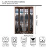 Misty Forest Landscape Curtains, Wooden Window Forest Mountain Rustic Bedroom