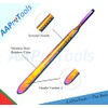 AAProTools Multi Titanium Rainbow 6pcs New Stainless Steel Scalpel Handle