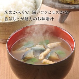 Nihonsheng Rice Bran with Miso Soup, 12 Foods, 3 Types, Freeze Dried, Matched Miso, Red Soup, Tofu, Nameko