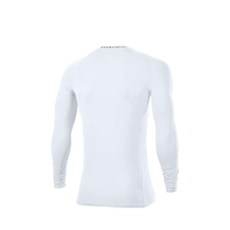 EvoShield Men's Standard Long Sleeve, Team White, Large