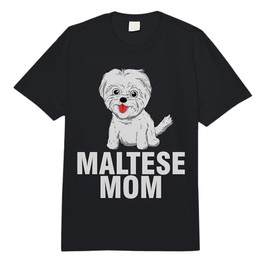 Cool Maltese Mom for Women Girls Dog Groomer Dog Lover Owner Comfort Colors Adult Heavyweight T-Shirt