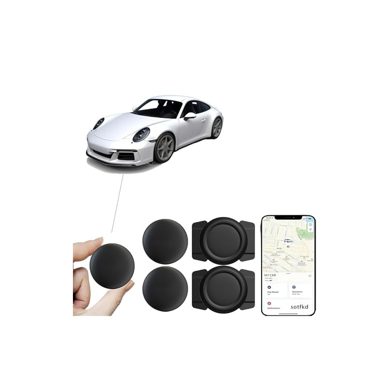 2 Pack Vehicle GPS Trackers with Magnetic Shell for iOS