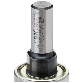 Trend CraftPro Two Flute Intumescent Recessing Router Cutter Bit, 1/2 Inch Shank, 40mm Cut Diameter & 15mm Cut Length, Tungsten Carbide Tipped, C221X1/2TC