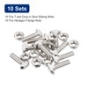 sourcing map M8x30mm T Slot Drop-in Bolt and M8 Hexagon