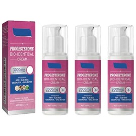 JFHBSS - 3 PCS Crema de Estrógeno para Mujeres para Alivio Natural de Sofocos, Sudores Nocturnos y Equilibrio Hormonal | Crema de Progest...