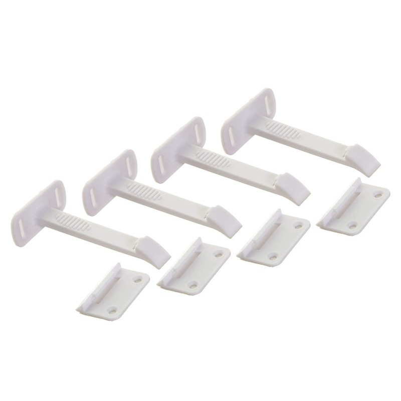 Dreambaby Adhesive Safety Latches for Cabinets & Drawers - Extra