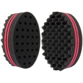 Double Side Two in One Magic Twist Hair Sponge Afro Braid Style Hair Sponge Brush