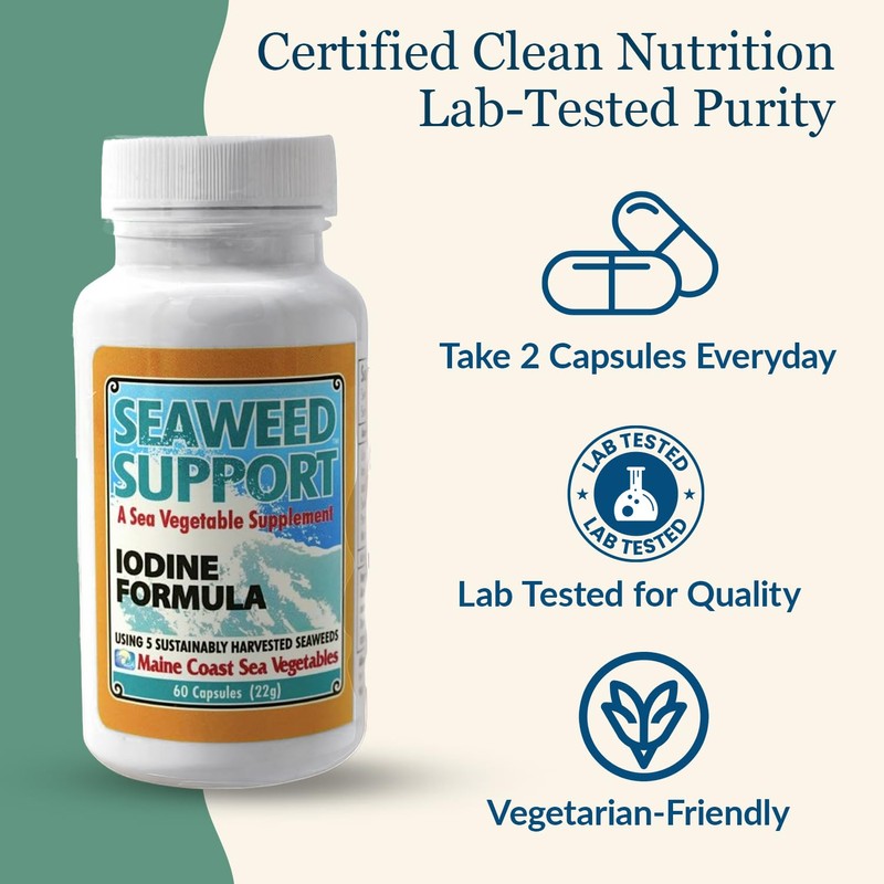 Maine Coast Sea Vegetables Seaweed Support Iodine Formula | Source