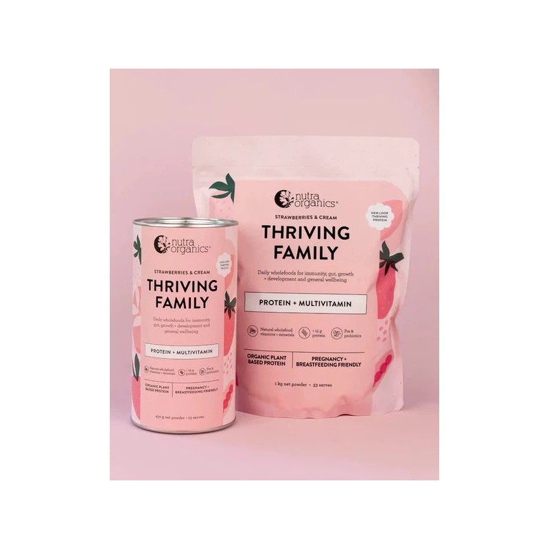 Nutra Naturals Thriving Family, Strawberries & Cream / 450g