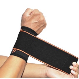 SOLO ACTFIT Wrist Support with Velcro Fastening, Elastic and Adjustable Wrist Guard Against Tendonitis, Adjustable Wrist Support Hand Bandage for Sports, Fitness