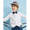 Alizeal Boys Tuxedo Pre Tied Bow Ties (Dark Navy)