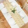 Table Runner,Sparkling Tulle Roll with Gold Foil 28cm x 10M