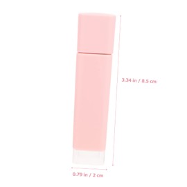 Baluue 4pcs Refillable Lip Gloss Containers Empty Tubes for Women Transparent Base for Easy Color Identification for DIY and