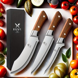 1/3pcs Butcher's Precision Knife Set with sheath Premium Imitation wood Handles - Masterfully Engineered for Meat, Fish, and Poultry Processing, Carving, and Slicing with Unmatched Sharpness The Ultimate Tool for Meat, Fish, and Poultry, and Slicing - Co