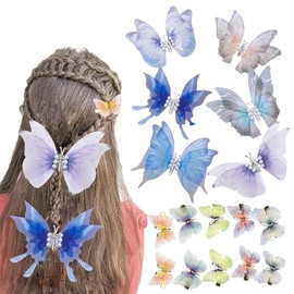 Butterfly Hair Clips,Hair Accessories,Butterfly Clips,Cute Hair Clips,Girl Hair Accessories,Hair Clips for Girls,Butterfly Clips for Hair,Multi-color Hair Clips (Mixed 16PCS-B)