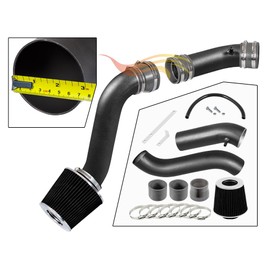 Rtunes Racing - MATTE BLACK PIPE GRAY - COLD AIR RAM INTAKE Compatible For 90-95 THUNDERBIRD SUPERCHARGED V6