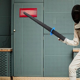 Perfeclan Fencing Foam Sword, Prop Training Sword Kids Giant Foam Toy Sword Sword Pretend Play Toy for Activities Sports Outdoors Play, Blue