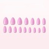 Pink Press On Nails Almond Fake Nails Short Nails Press