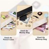 CIATBYYJ 2 Pcs PU Leather Pencil Pouch,Slim Design Pen Pouch
