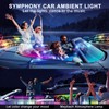 Acrylic Interior Car LED Strip Light with Wireless APP, RGB