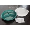 Tupperware Reheatables Divided Plate w/ Seal Microwave Safe Dish Green