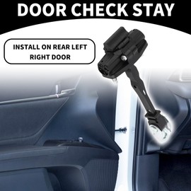 Partuto Door Check Strap Stopper Limiter No.3551472 - for Opel Grandland A18 2017-On Metal Black - 1 Pc