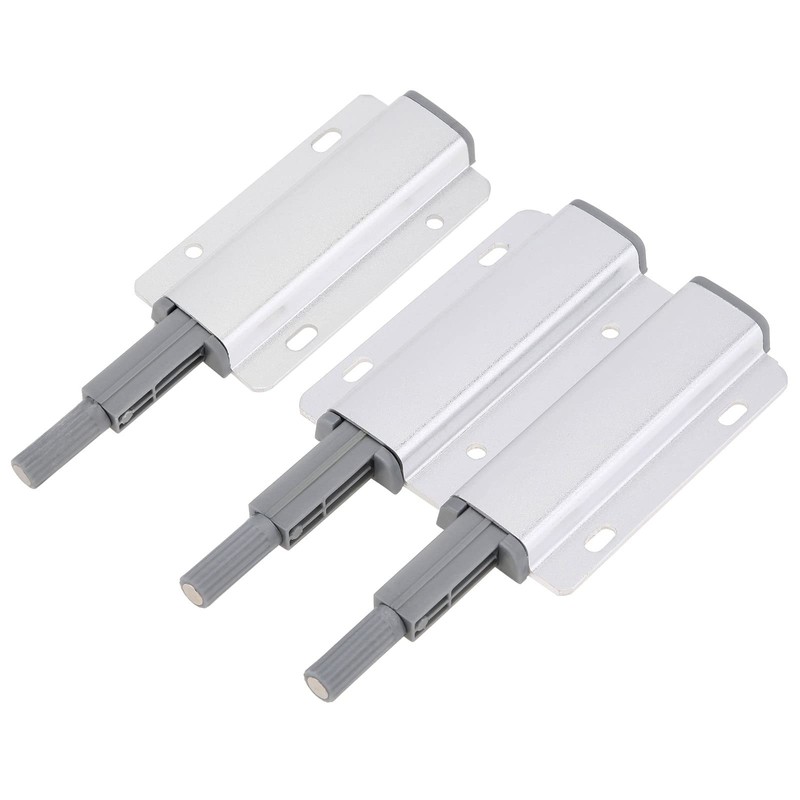 HOJLKLD Double Push to Open Door Latch, 2 Pack Magnetic
