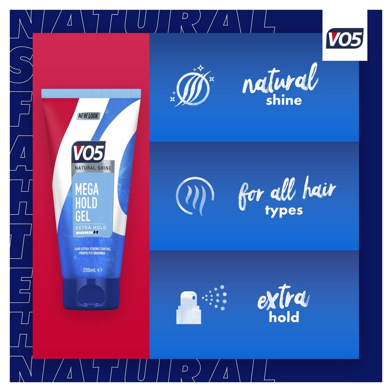 VO5 Mega Hold Hair Styling Gel 200ml