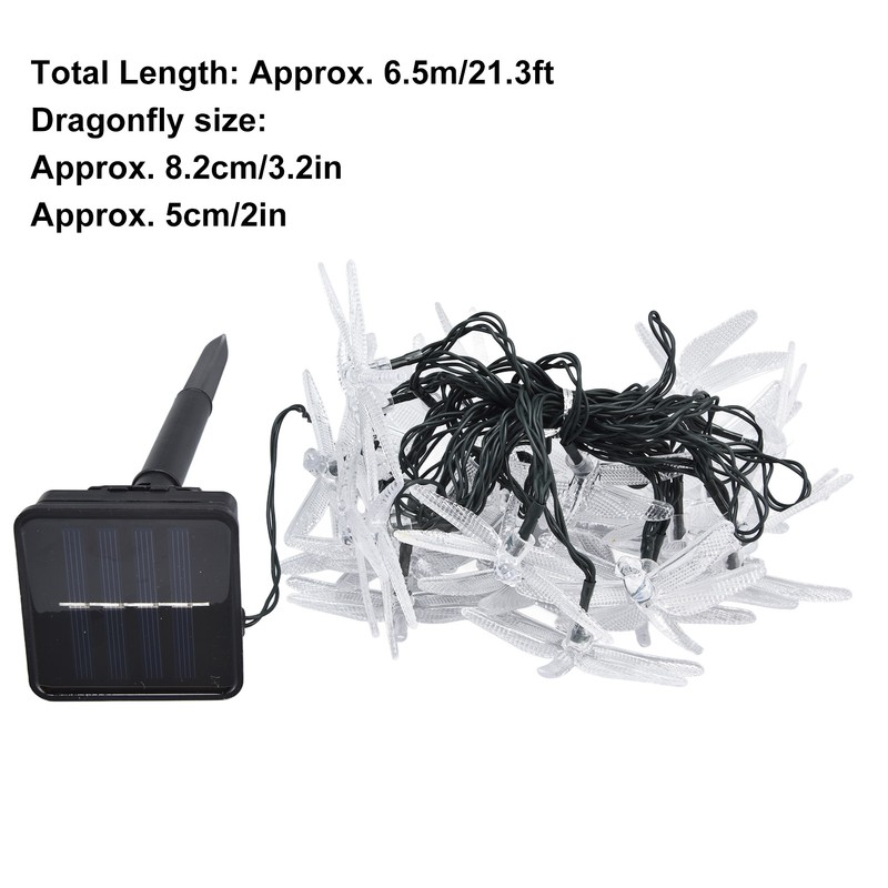 Dragonfly Light String Solar Powered IP44 Waterproof 2 Modes 30
