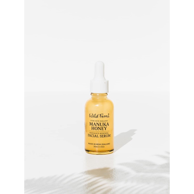 Wild Ferns Manuka Honey Radiance Renewal Facial Serum, 96% Natural,