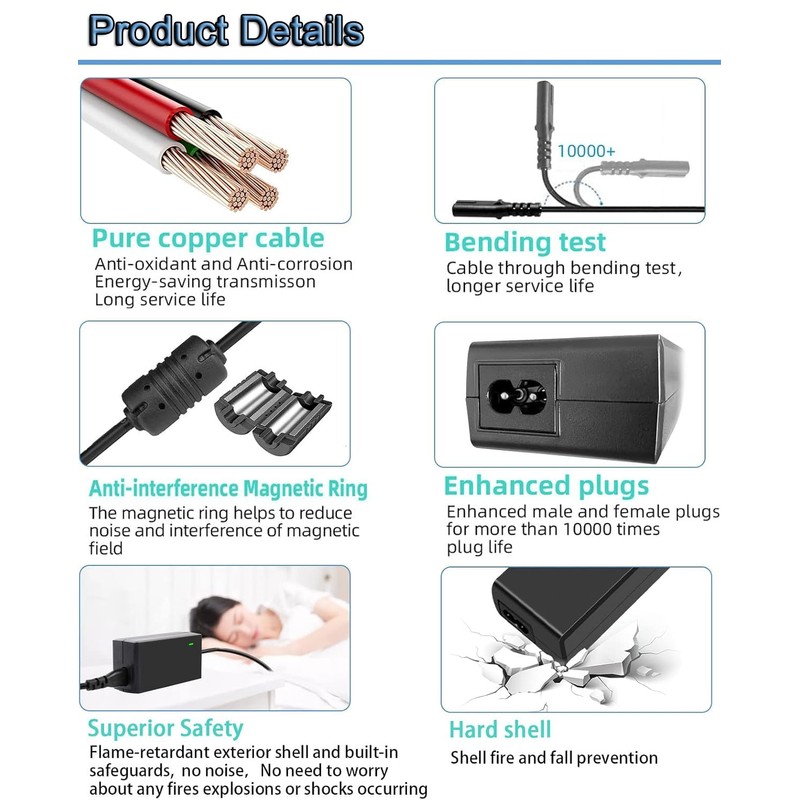 for WYBOT C1 Pro Charger Compatible with WYBOT C1 Pro/Max
