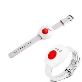 1 ChunHee Wrist Button Call Bell for Elderly Operating Range 150ft/45m, Powered by 1 x CR2032, Working with ChunHee Receivers, CANNOT work alone