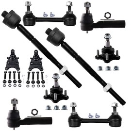 SCITOO 10pcs Suspension Kit For 2004-2006 For Chevy Colorado 2004-2006 For GMC Canyon 2006 For Isuzu i-280 w/Suspension Parts Upper Lower Ball Joint Sway Bar Link Outer Inner Tie Rod End