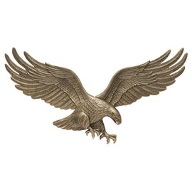 Whitehall Products Decorative Wall Eagle, 24-Inch, Antique Brass