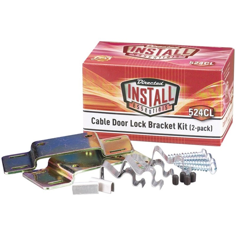Install Essentials 524CL Cabled Door Bracket Kit - 2 Pack