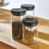 HARIO MCN-200B Coffee Canister, M, Black