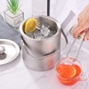 LUCKYGOOBO Mini Ice Bucket Portable Double Wall Ice Bucket with