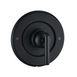 Replacement for Moen Posi-Temp Valve Only Shower Faucet Trim Kit (Valve& Catridge Not Inclued), Volume and Temperature Control Level Handle, Matte Black